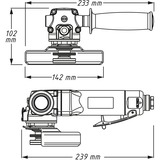 Hazet 9033N-7, Vinkelsliber Blå/Sort