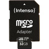 Intenso 3433480 hukommelseskort 32 GB MicroSDHC UHS-I Klasse 10 32 GB, MicroSDHC, Klasse 10, UHS-I, 100 MB/s, 45 MB/s