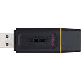 Kingston DataTraveler Exodia USB-nøgle 128 GB USB Type-A 3.2 Gen 1 (3.1 Gen 1) Sort, USB-stik Sort/Gul, 128 GB, USB Type-A, 3.2 Gen 1 (3.1 Gen 1), Hætte, 11 g, Sort