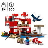LEGO Minecraft Mooshroom-huset, Bygge legetøj Byggesæt, 8 År, Plast, 500 stk, 835 g