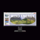 Lenovo LED-skærm Sort