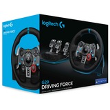 Logitech G29 Driving Force Sort USB 2.0 Rat + Pedaler Analog PC, PlayStation 4, PlayStation 5, Playstation 3 Sort, Rat + Pedaler, PC, PlayStation 4, PlayStation 5, Playstation 3, D-måtte, Analog, Ledningsført, USB 2.0