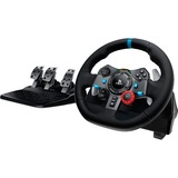 Logitech G29 Driving Force Sort USB 2.0 Rat + Pedaler Analog Playstation 3, PlayStation 4 Sort, Rat + Pedaler, Playstation 3,PlayStation 4, D-måtte, Analog, Ledningsført, USB 2.0