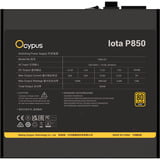 Ocypus Iota P850 Black, PC strømforsyning Sort