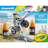 PLAYMOBIL Color Motocross Motorcykel, Bygge legetøj 
