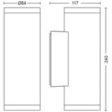 Philips Hue Hue White & Color Ambiance Impress Udendørs Væglampe (Lavvolt), LED lys Sort