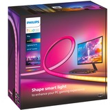 Philips Hue Play gradient lightstrip til PC, LED Strip Sort/Hvid, Philips Play gradient lightstrip til PC, Intelligent strimmellys, Bluetooth, Hvid, Silikone, Ikke-udskiftelig pære(r), Variabel