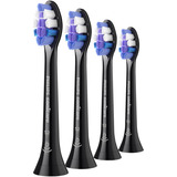 Philips Sonicare S2 Sensitive HX6054/88, 4 stk., Børstehoved Sort