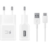 SAMSUNG EP-TA20 Hvid Indendørs, Oplader Hvid, Indendørs, USB, Hvid