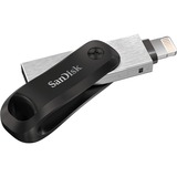 SanDisk iXpand USB-nøgle 64 GB USB Type-A / Lightning 3.2 Gen 2 (3.1 Gen 2) Sort, Sølv, USB-stik Sort/Sølv, 64 GB, USB Type-A / Lightning, 3.2 Gen 2 (3.1 Gen 2), Svirvel, Sort, Sølv