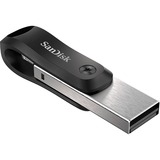 SanDisk iXpand USB-nøgle 64 GB USB Type-A / Lightning 3.2 Gen 2 (3.1 Gen 2) Sort, Sølv, USB-stik Sort/Sølv, 64 GB, USB Type-A / Lightning, 3.2 Gen 2 (3.1 Gen 2), Svirvel, Sort, Sølv