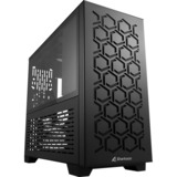 Sharkoon MS-Y1000 Micro Tower Sort, Towerkabinet Sort, Micro Tower, PC, Sort, micro ATX, Mini-ITX, Spil, 13,5 cm