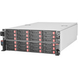 SilverStone SST-RM43-324-RS, Rack server kabinet Sort/Rød