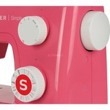 Singer Simple 3223R Semi-automatisk symaskine Elektromekanisk Pink, Rød, Semi-automatisk symaskine, Syning, 4 trin, Dreje, 5 mm