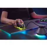 Thermaltake Argent MP1 RGB Gaming musemåtte Sort, Titanium, Gaming Mus pad Sort, Sort, Titanium, Monokromatisk, Aluminium, Gummi, USB-drevet, Skridsikker bund, Gaming musemåtte