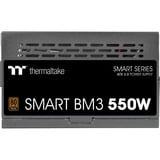 Thermaltake SMART BM3 550W, PC strømforsyning Sort