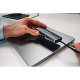 Verbatim CMH-05 USB Type-C 5000 Mbit/s Sølv, Docking station grå, USB Type-C, HDMI, RJ-45, USB 3.2 Gen 1 (3.1 Gen 1) Type-C, USB Type-C, 5000 Mbit/s, 60 Hz, Sølv, Acrylonitrilbutadienstyren, Aluminium