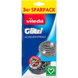 Vileda Glitzi skruespiral, sæt med 3, Sponge rustfrit stål