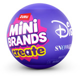 ZURU Mini Brands - Create Disney Snowglobe, Klippe og klistre Mini Brands Mini Snow Globe Disney Capsule Series 1, 3 År, Disney, Flerfarvet