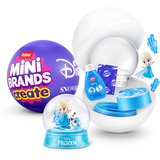 ZURU Mini Brands - Create Disney Snowglobe, Klippe og klistre Mini Brands Mini Snow Globe Disney Capsule Series 1, 3 År, Disney, Flerfarvet