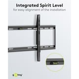 goobay TV-vægbeslag Basic FIXED (XL), Wall Mount Sort
