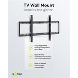goobay TV-vægbeslag Basic FIXED (XL), Wall Mount Sort