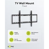 goobay TV-vægbeslag Basic FIXED (XL), Wall Mount Sort