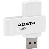 ADATA UC310 USB-nøgle 128 GB USB Type-A 3.2 Gen 1 (3.1 Gen 1) Hvid, USB-stik Hvid, 128 GB, USB Type-A, 3.2 Gen 1 (3.1 Gen 1), 100 MB/s, Svirvel, Hvid
