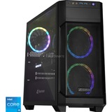 ALTERNATE Gaming PC Sort/gennemsigtig