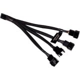 Alphacool Y-kabel splitter 4-pin til 4x 4-pin PWM, 15 cm Sort