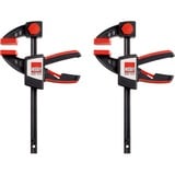 BESSEY 2x Einhandzwinge EZS11-4 SET, Skruetvinge Sort/Rød