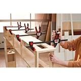BESSEY 2x Einhandzwinge EZS11-4 SET, Skruetvinge Sort/Rød