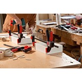 BESSEY 2x Einhandzwinge EZS11-4 SET, Skruetvinge Sort/Rød