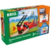 BRIO Smart Tech Sound Rescue Action Tunnel Kit, Spil køretøj Rød, Smart Tech Sound Rescue Action Tunnel Kit, 0,3 År