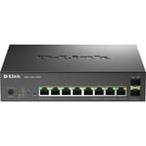D-Link 10-Port Multi-Gigabit Smart Managed PoE Administreret, Switch Sort, Administreret
