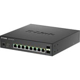 D-Link 10-Port Multi-Gigabit Smart Managed PoE Administreret, Switch Sort, Administreret