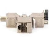 Digitus Cat.6a Keystone-modul, afskærmet, Keystone modul Sølv