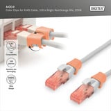 Digitus Farveclips til patchkabler - Orange, Låg Orange