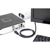 Digitus HDMI Premium High Speed tilslutningskabel, med Ethernet, UHD 4K Sort