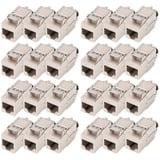 Digitus Keystone-modul Cat. 8.1, afskærmet, 24 stk., Keystone modul Sølv