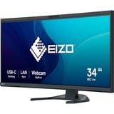 EIZO FlexScan EV3450XC-BK LED display 86,6 cm (34.1") 3440 x 1440 pixel UltraWide Quad HD Sort, LED-skærm Sort, 86,6 cm (34.1"), 3440 x 1440 pixel, UltraWide Quad HD, LED, 5 ms, Sort