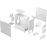 Fractal Design Pop Air Tower Hvid, Towerkabinet Hvid, Tower, PC, Hvid, ATX, micro ATX, Mini-ITX, Stål, Hærdet glas, Flere