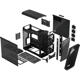 Fractal Design Torrent Tower Sort, Towerkabinet Sort, Tower, PC, Sort, ATX, EATX, ITX, micro ATX, SSI CEB, Hærdet glas, Spil