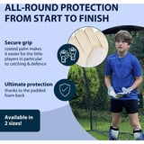 HUDORA Målmandshandsker til børn, blå, str. S Blå/Hvid