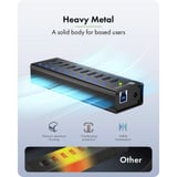 ICY BOX IB-AC6110a, USB hub Sort