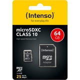 Intenso 64GB MicroSDXC  hukommelseskort Klasse 10 