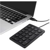 Kensington Numerisk tastatur med kabel Sort, USB, 21, Laptop/PC, Sort