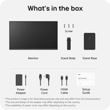 LG LED-skærm Sort