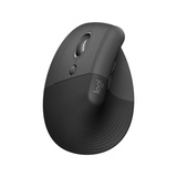 Logitech Lift mus Venstre hånd RF trådløs + Bluetooth Optisk 4000 dpi grafit/Sort, Venstre hånd, Vertikal design, Optisk, RF trådløs + Bluetooth, 4000 dpi, Grafit