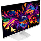 MSI MPG 321URXWDE QD-OLED computerskærm 80 cm (31.5") 3840 x 2160 pixel 4K Ultra HD Hvid, Gaming Skærm Hvid, 80 cm (31.5"), 3840 x 2160 pixel, 4K Ultra HD, QD-OLED, 0,03 ms, Hvid